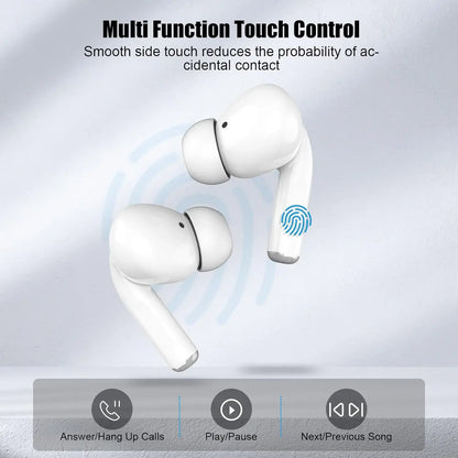 Bluetooth 5.3 Noise Cancelling Ear Buds Wireless Earbuds for IOS Android Sports Workout, 48H Playtime, Microphone Deep Bass Stereo, in Ear Earphone